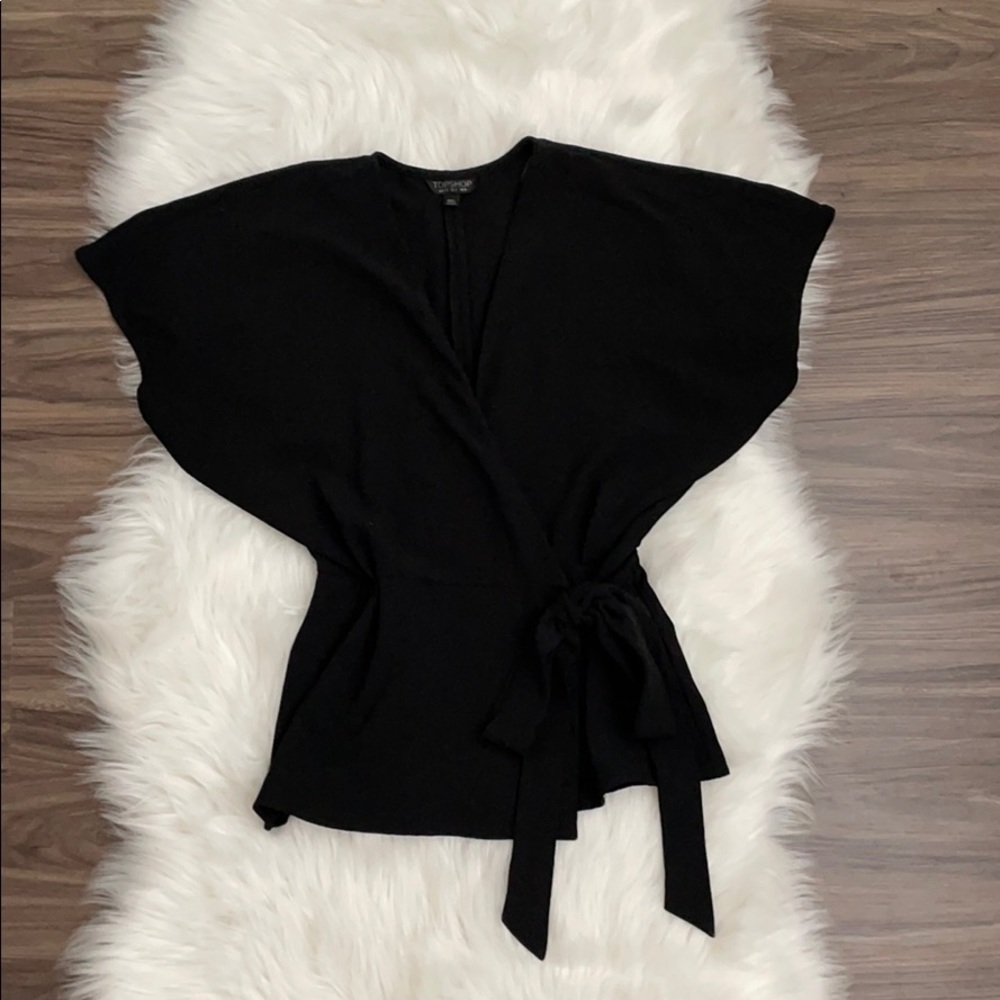 Black Wrap Top